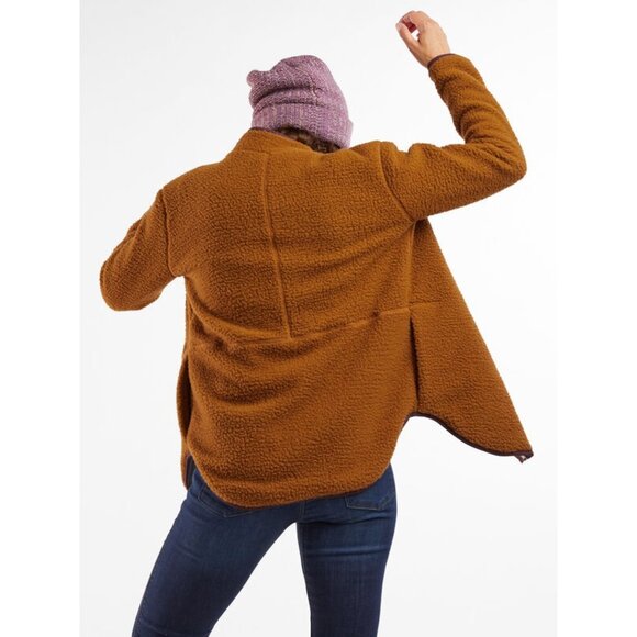 Title Nine Womens Annapurna Reversible Fleece Zip Jacket Burgundy Gray size XS - Picture 15 of 16